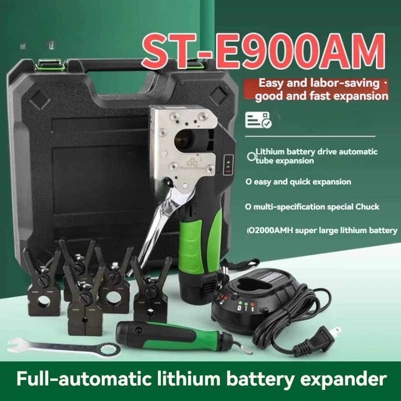 Strumento svasato per tubi in rame elettrico ST-E900A, espansore portatile per batteria al litio 4-14 mm, facile per impianti idraulici di refrigerazione HVAC