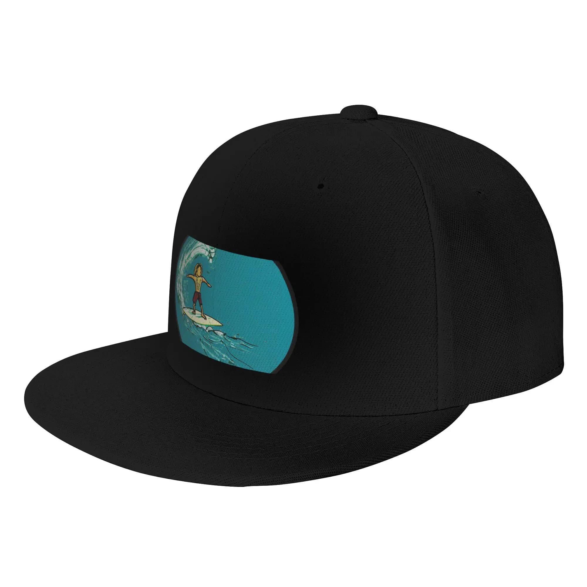 Fashion Catching waves Flat Brim Sun Hat Office Workers Cap