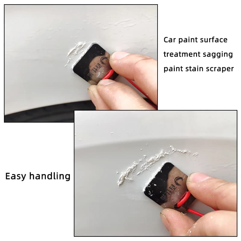 Raschietto per riparazione del punto di lucidatura dell'auto in acciaio al tungsteno superficie Super dura per rimuovere le macchie cadenti vernice Spray attraente