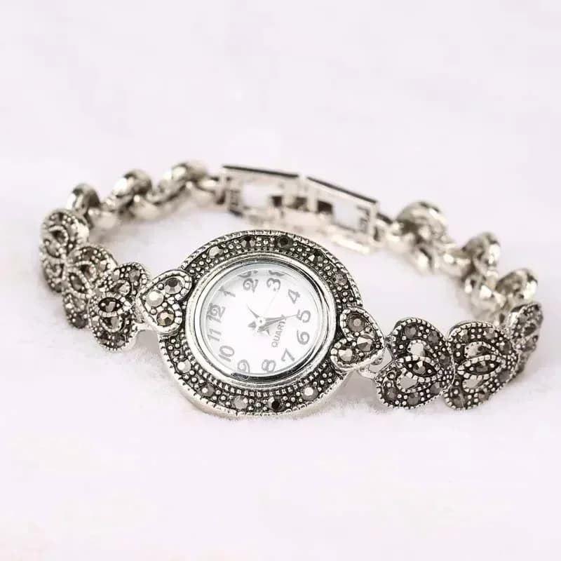 Women's Vintage Luxury Wrist Watch With Rhinestone Elegant Wrist Watch Quartz Relogio Female Reloj Mujer