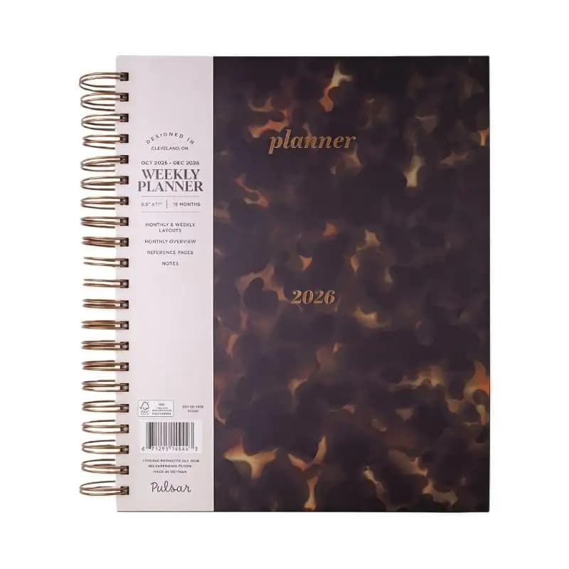 Quaderno accademico con copertina rigida con rilegatura a doppia bobina 2026, 11x8,5 pollici
