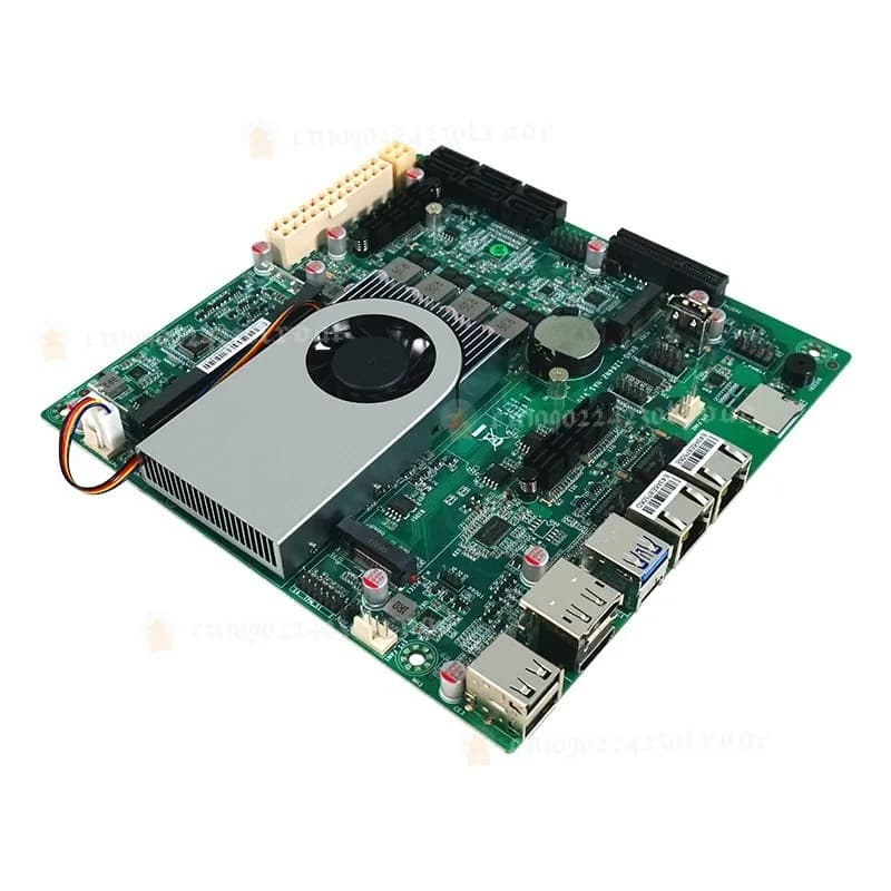 N100 Low Power ITX Motherboard Industrial Computer 6-Bay 4-LAN Soft Router NAS Storage Server 12Th Gen N150