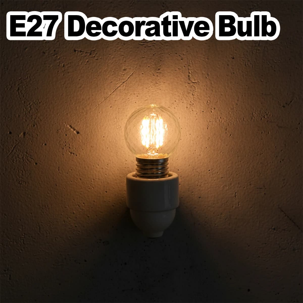 E27 220v 1w G40 Lampadine a filamento a LED Lampadina retrò Globo Edison Vite Vintage Dimmerabile Rotondo di ricambio per luci a corda calde