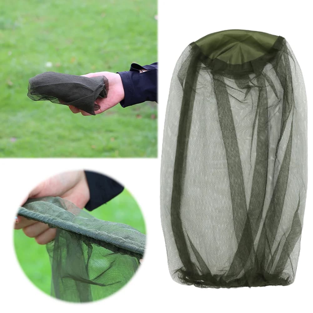 1/2 PCS Mosquito Hat Net Face Head Protector Insect Gnat Head Cover Mosquito Head Net for Outdoor Hiking Camping Walking Fishing