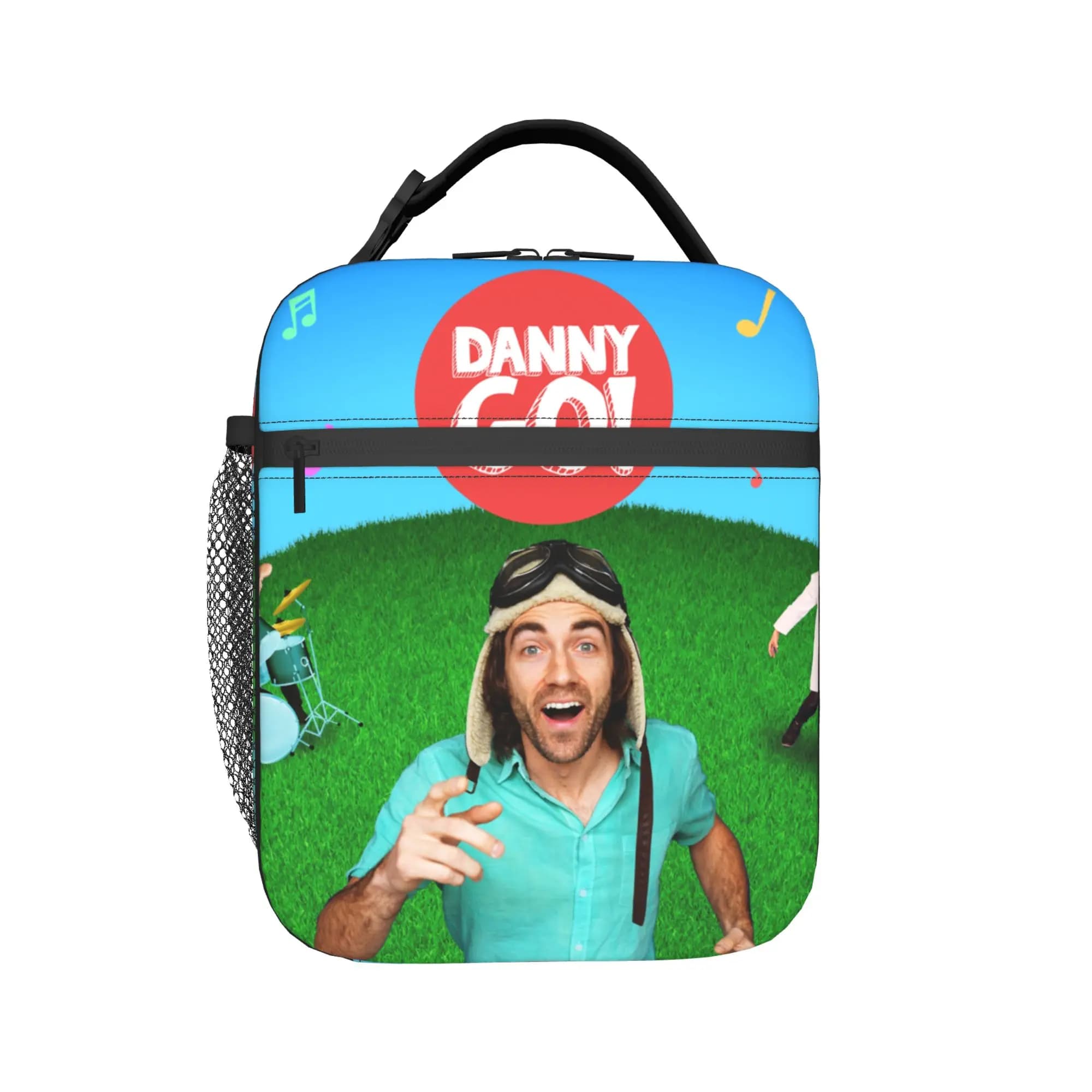 Borsa termica porta pranzo isolata Danny Go per scuola, ufficio, contenitore per alimenti, borsa termica portatile.