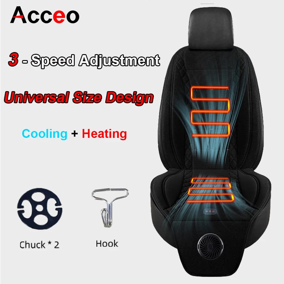 Cuscino per Sedile Auto Estivo Rinfrescante Acceo, Facile da Installare, Cuscino in Gel a Raffreddamento Rapido, Effetto Aria Condizionata per Alleviare il Calore Estivo