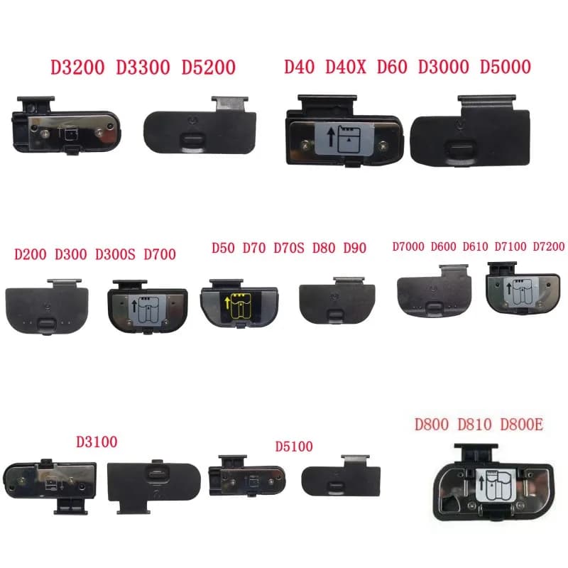 Coperchio dello sportello della batteria per nikon D3000 D3100 D3200 D3300 D400 D40 D50 D60 D80 D90 D7000 D7100 D200 D300 D300S D700 Riparazione della fotocamera
