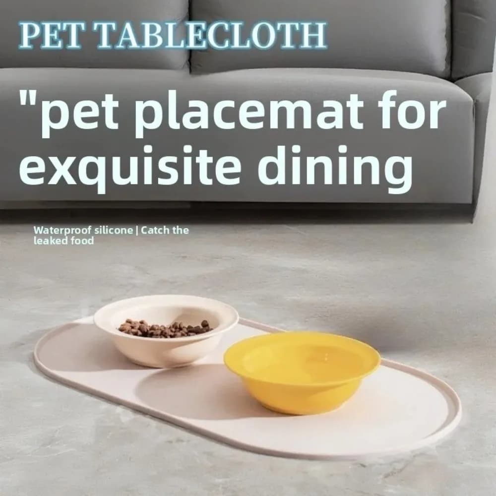 1PC Non-Slip Waterproof Pet Feeding Mat Cat Dog Food Bowl Mat Pet Feeding Pad for Household