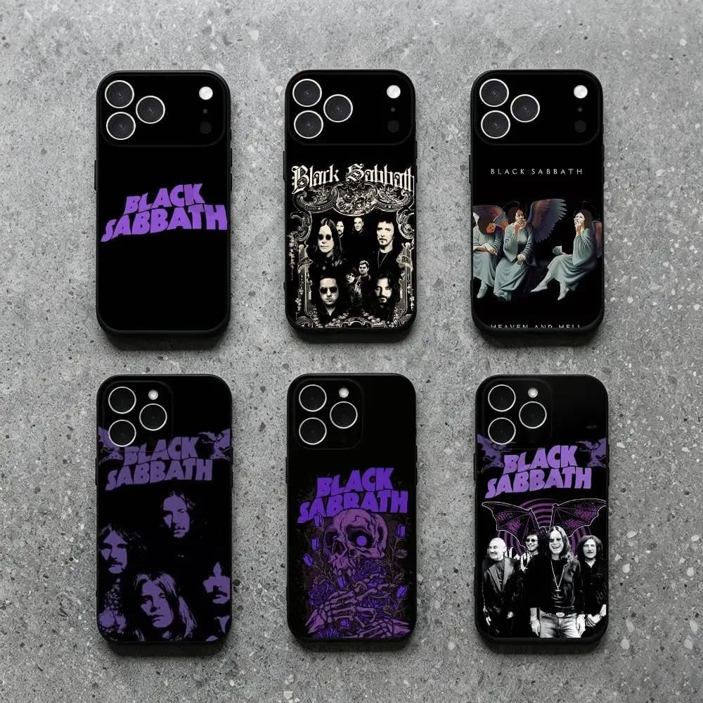 Black S-Sabbath Smart For iPhone 17 11 12 13 15 16 14 Pro Max Phone Case X XR XS Plus SE Luxury Cover Funda