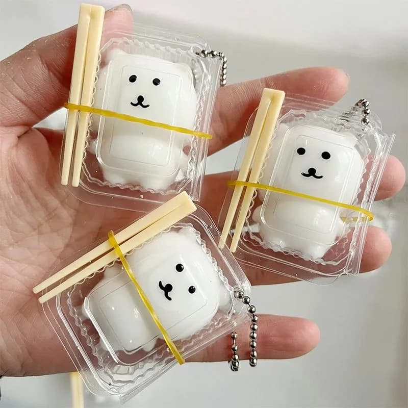 Squishy Orsetto JOKE Kawaii, Giocattolo Antistress da Spremere, Ciondolo per Borsa e Portachiavi, Regalo per Feste e Compleanni