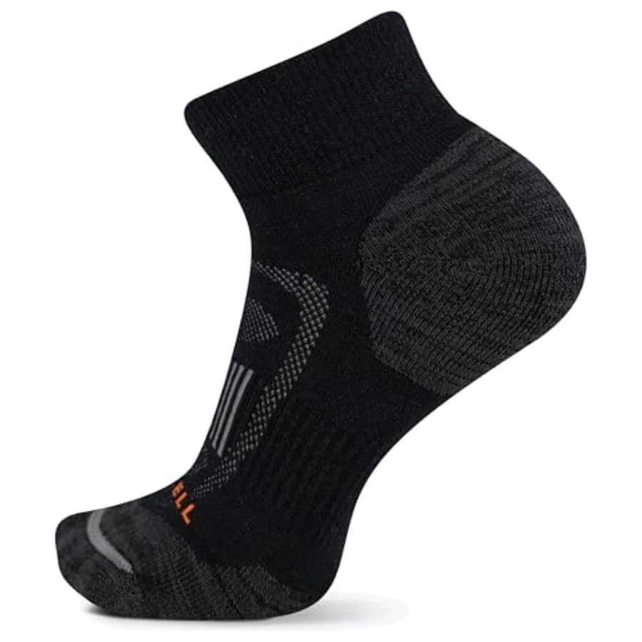 Unisex Men's and Women's Zoned Cushioned Wool Hiking Ankle Socks - Breathable Arch Support
