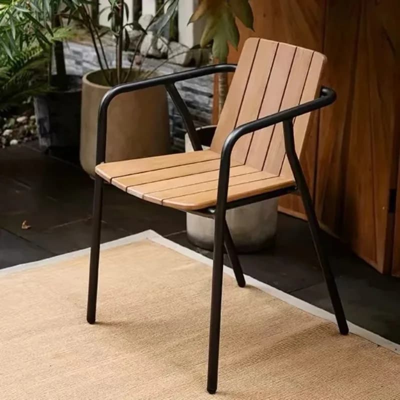 Outdoor Pendulum Leisure Chair Courtyard Garden Milk Tea Shop Simple External Pendulum Table And Chair Combination Cafe Outdoor