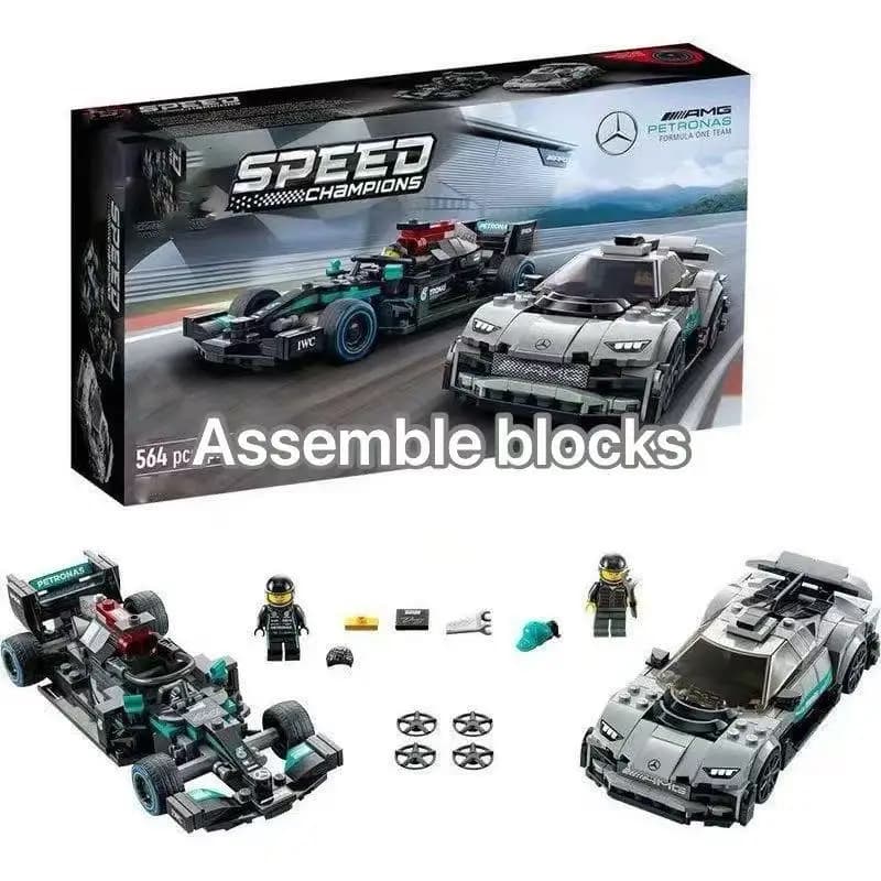 MOC 76909 Set di Costruzioni Modello Auto da Corsa | Nuova Serie Super 2026 | 564 pezzi | Giocattolo educativo e regalo per ragazzi
