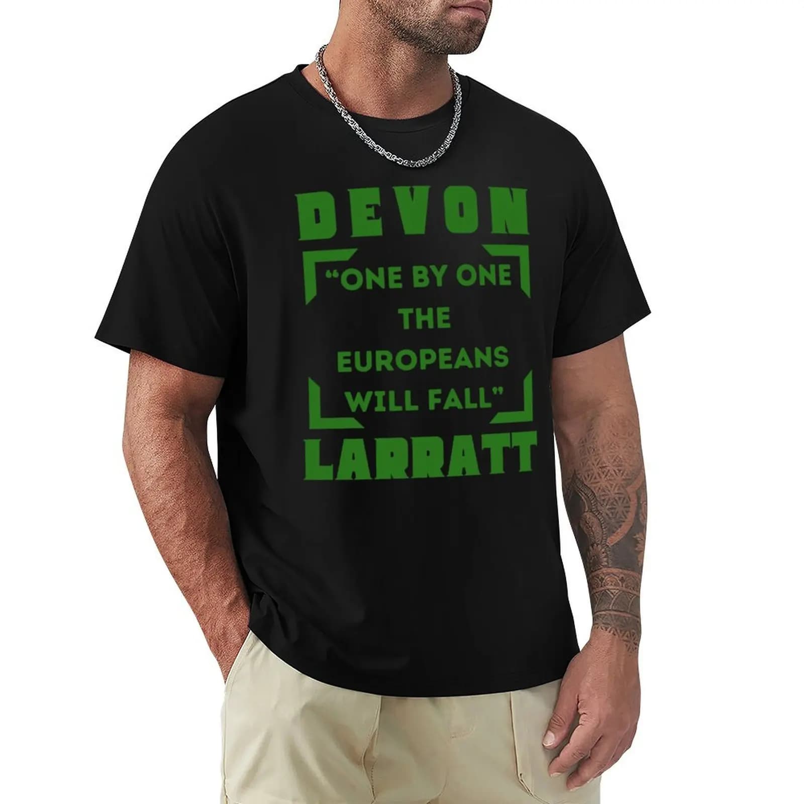 Devon Larratt “One 1 T-Shirt Basic All Season Solid T-Shirt