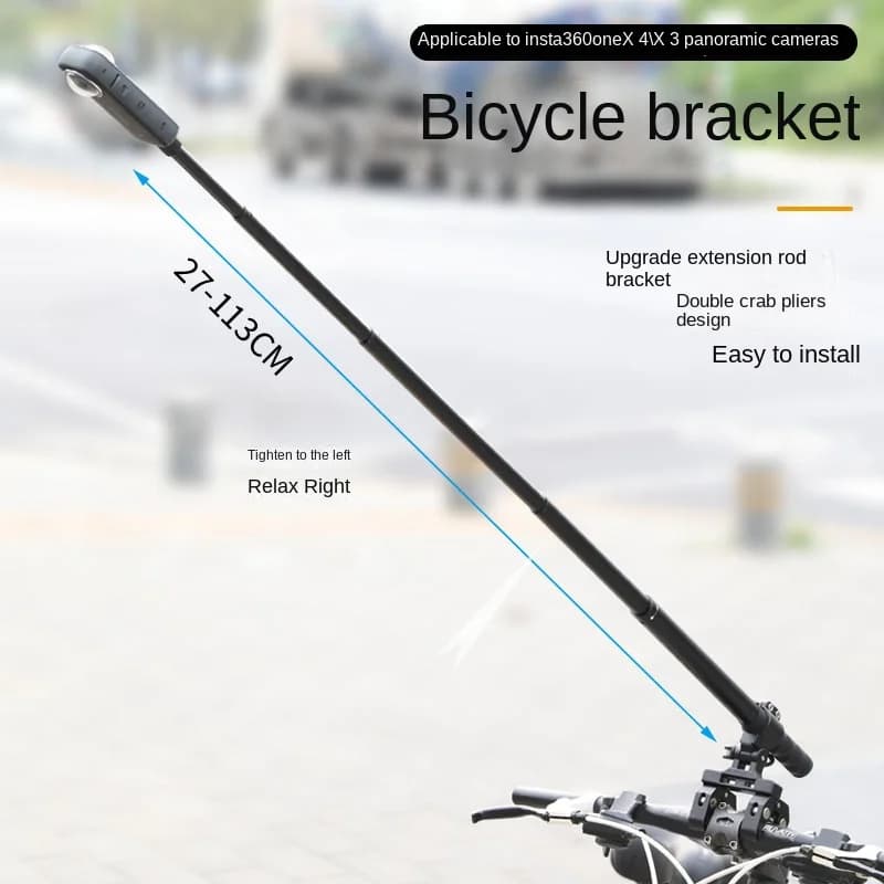 Per Insta360 X4 X3 X2 accessori per staffa per bicicletta con supporto per bastone per Selfie invisibile accessorio per supporto per manubrio
