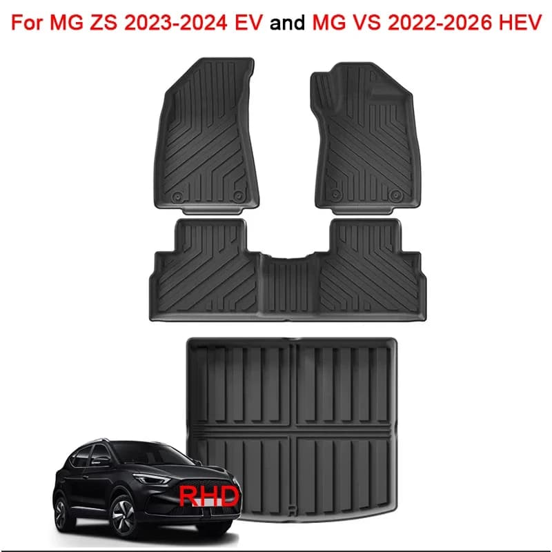 For MG ZS 2023 2024 EV and MG VS 2022-2025 HEV TPE 3D Car Seats Cargo Liner Tronco Pad Waterproof For all seasons Right end