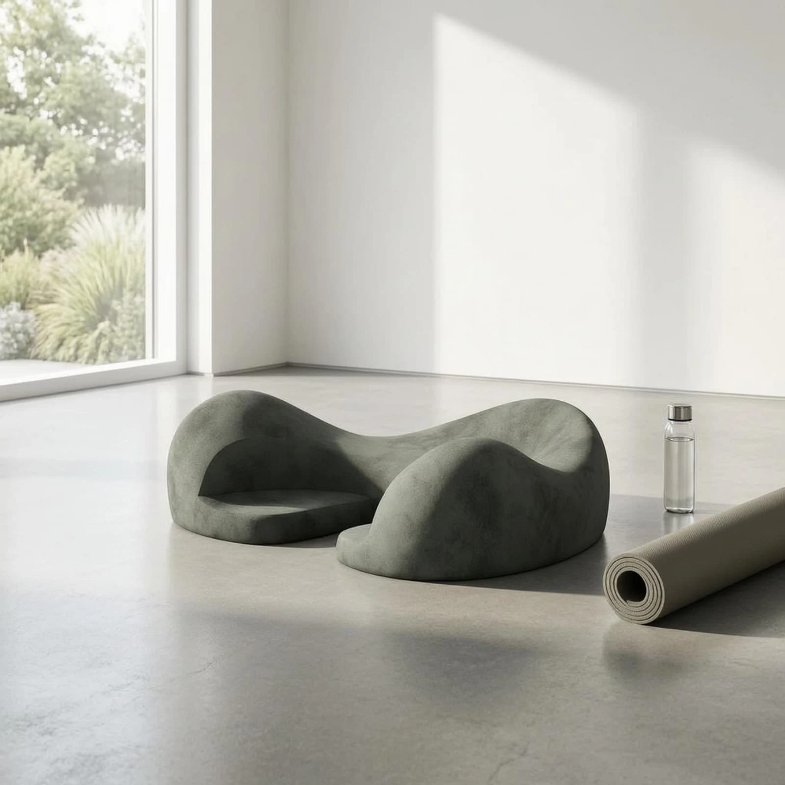 Cuscino per Meditazione, Morbido Cuscino Sagomato, Cuscino da Pavimento Ergonomico, Accessorio per la Casa, Allevia la Pressione