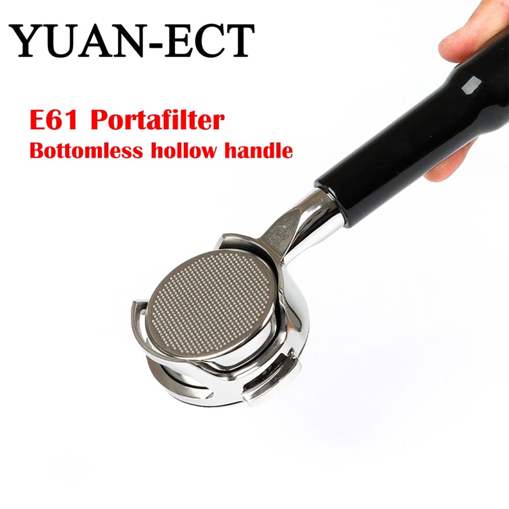 58MM bottomless E61 filter holder excavated with basket 9g 18g 22g for EXPOBAR/ROCKET/FAEMA/ECM/ROYAL/WEGA Coffee Machin