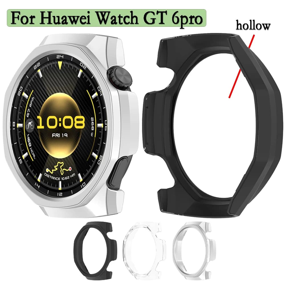 Per Huawei Watch GT 6pro Custodia rigida per orologio in PC per Huawei Watch GT 6pro Protezione durevole Guscio per schermo cavo