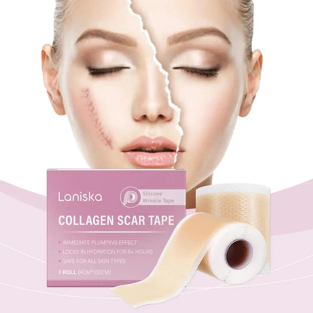 Adesivi per cicatrici per il corpo per chirurgia della sezione C Bruciare strumenti di riparazione per cicatrici da acne 4.2 * 5 cm Rotolo di nastro per pasta per cicatrici in silicone Indolore efficace
