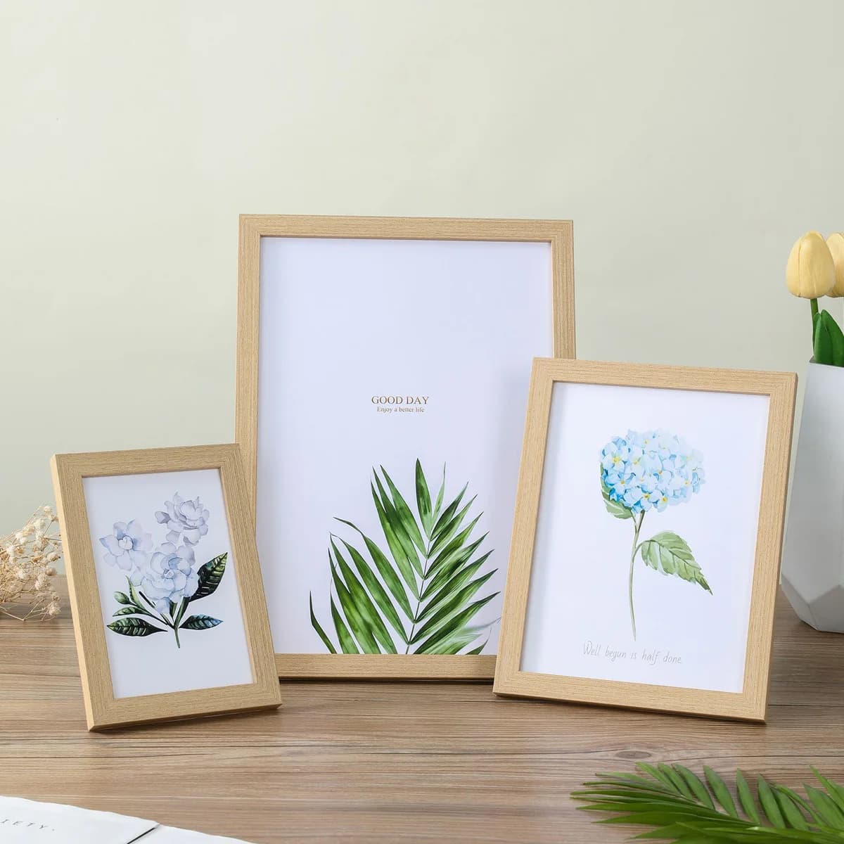 C2 Wooden Photo Frame For Wall Hanging 10X15 15X20 20X25cm A4 Wood Picture Frame Stand Pictures Photo Decor Commemorative Gift