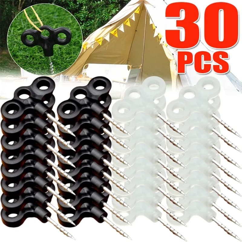 1-30PCS Vine Spike Hook Corda Buckle Hiking Camping Terra Spille Tent Nail Lights Outdoor travel equipment Curtain accessories