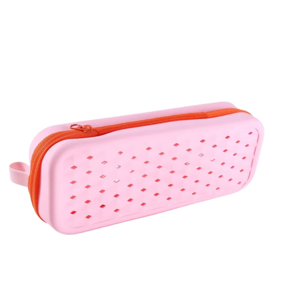 Portable Silicone Case for Swimming Eyelets, Waterproof and Breathable with Hinge, Soft with Moschettons, Sunglasses Box