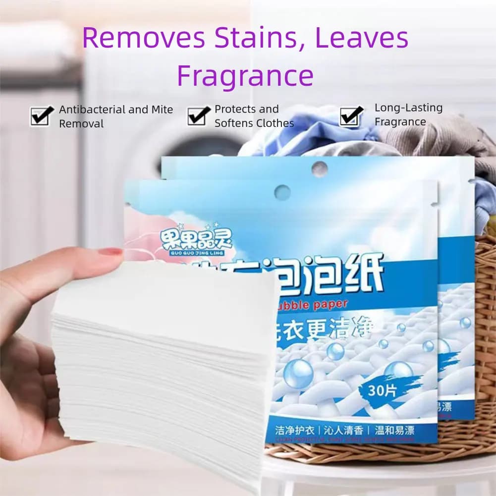 Concentrated Laundry Tablets Portable Travel Laundry Soaps Paper For Camping