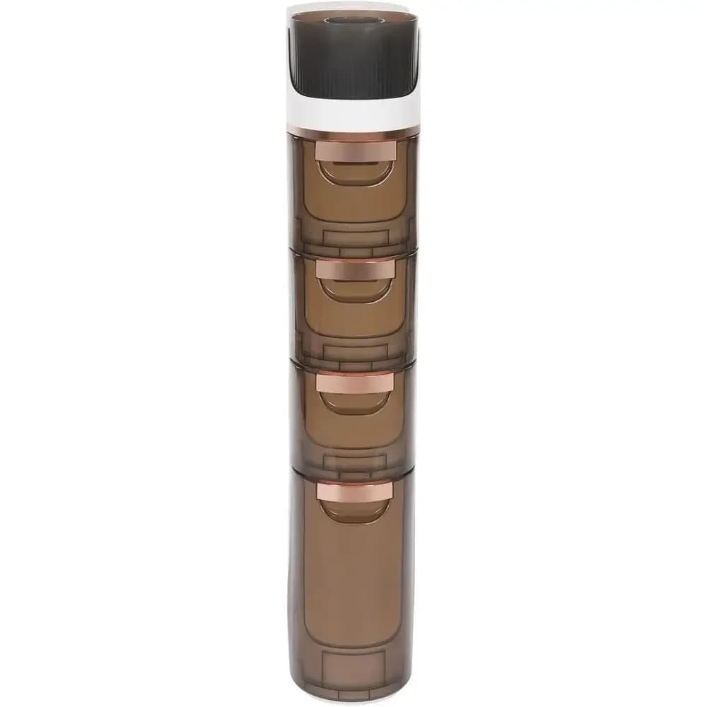 Narrow 4-Tier Plastic Bathroom Storage Cabinet with Multifunctional Toilet Paper Holder for Small Spaces and Organization