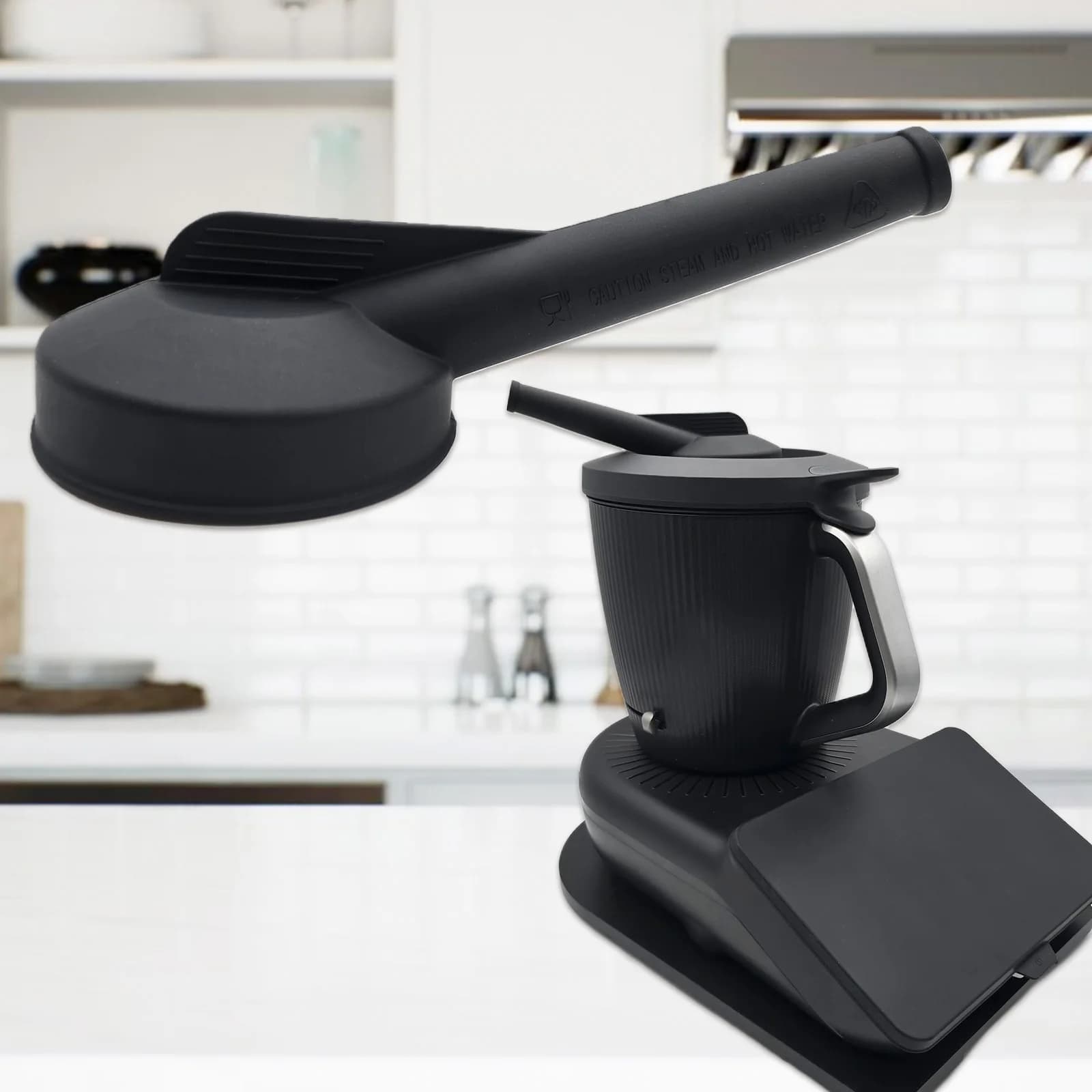 Premium Silicone Vapor Deflector Compatible with Thermomix TM7, Drain Diverter, Mobile Humidity Protection Ventilation Tube