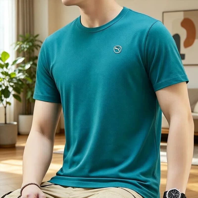 PUMA 695883-41 Men's Short Sleeve T-Shirt Casual Sports Top Breathable Soft Comfortable All-Match Tee
