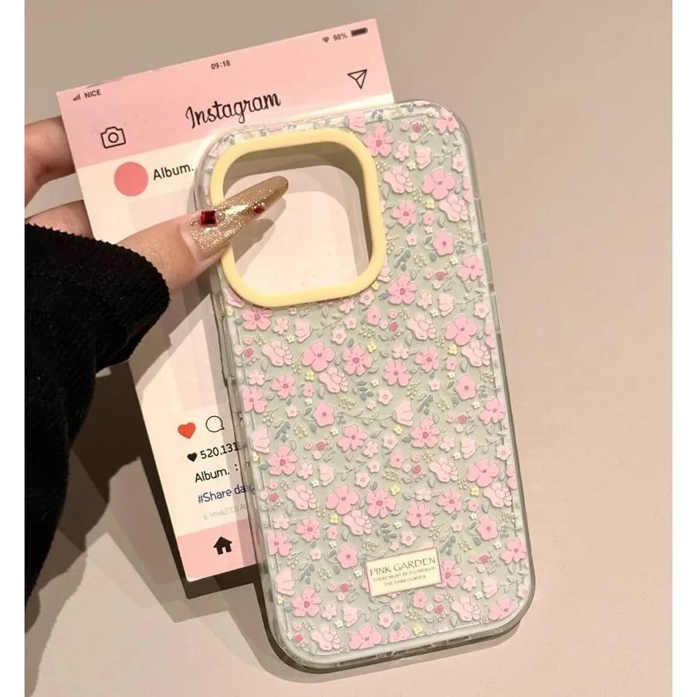 luxury Spring girl screen full of flowers Phone Case for Xiaomi Mi 14 13 12 11 10 10T 14T Poco X6 F5 F4 X7 NFC Lite GT Pro 4G 5G