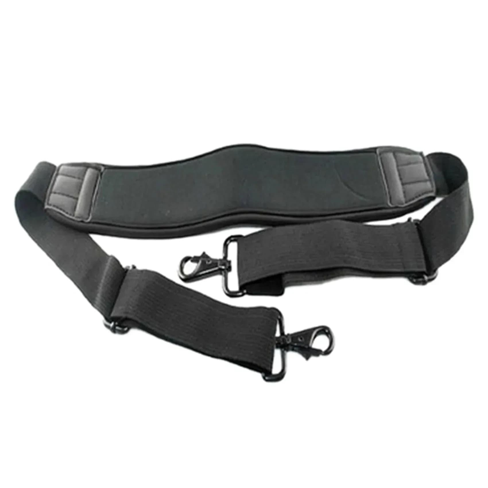 Black adjustable shoulder strap with double hooks for Canon Nikon laptop camera stabilizer bag