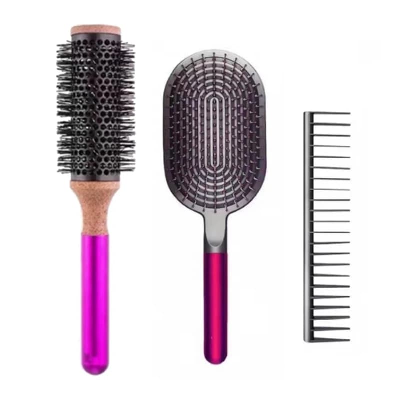 For Dyson Comb + wide tooth combs + brush cylinder comb for massage hair Kit for Styling curly for hairdressers