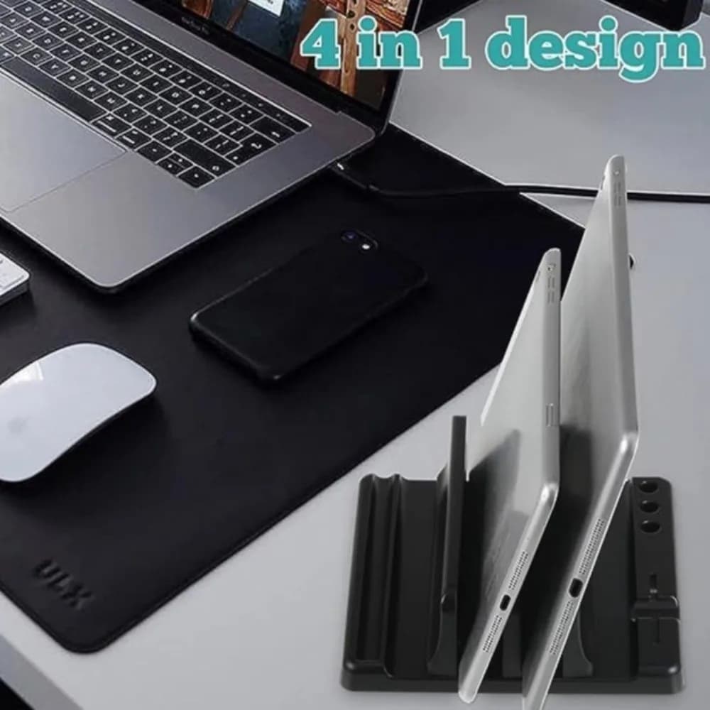 Supporto Universale per Tablet e Laptop, Regolabile in Larghezza, Portatile in Plastica, per PC e Notebook