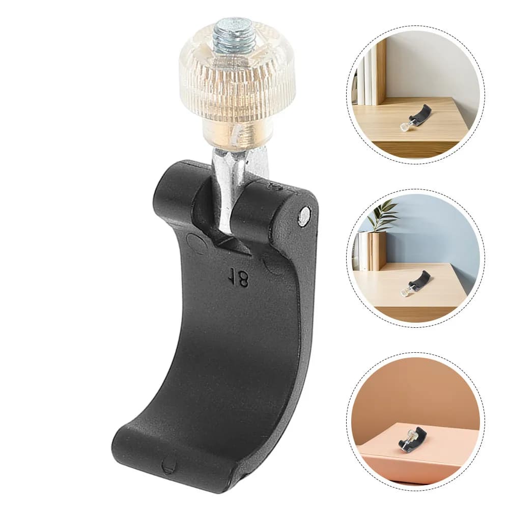 6 Pieces External Blocking Clamp for Trekking Stick, Spare Parts, Quick Hook Clip for Hiking, Climbing, Mountaineering