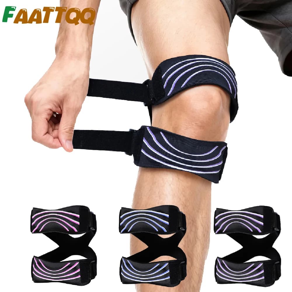 Fascia per Tendine Rotulee per Uomo e Donna, Supporto per Ginocchio con Rotula Aperta, Stabilizzatore Leggero per Corsa e Basket