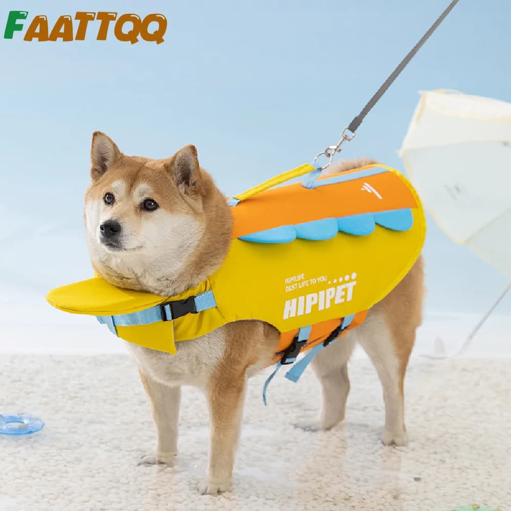 1PCS Dog Life Jacket, High Visibility Ripstop for Puppy Cat Doggy, Life Jacket with Handle for Boating & Swimming