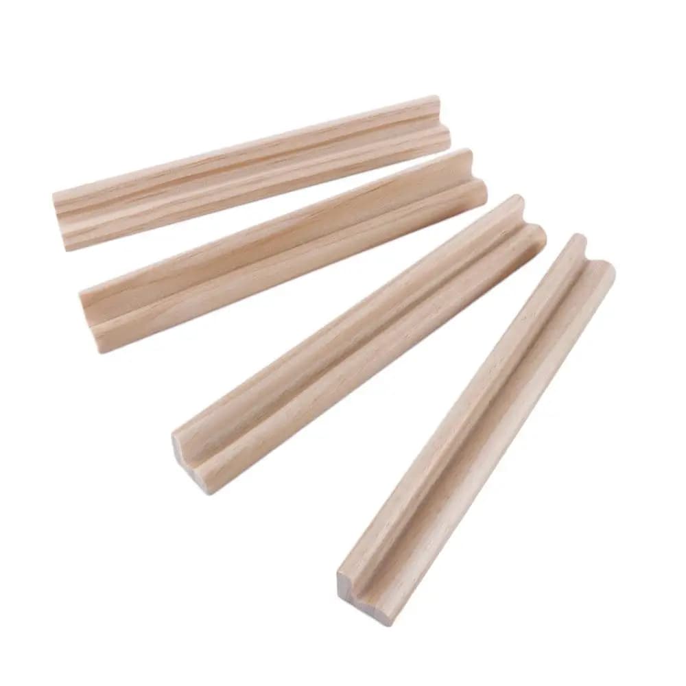 Portadomino in Legno Professionale per Giocatori di Domino, con 4 Supporti, per Domino Chickenfoot e Mexican Train