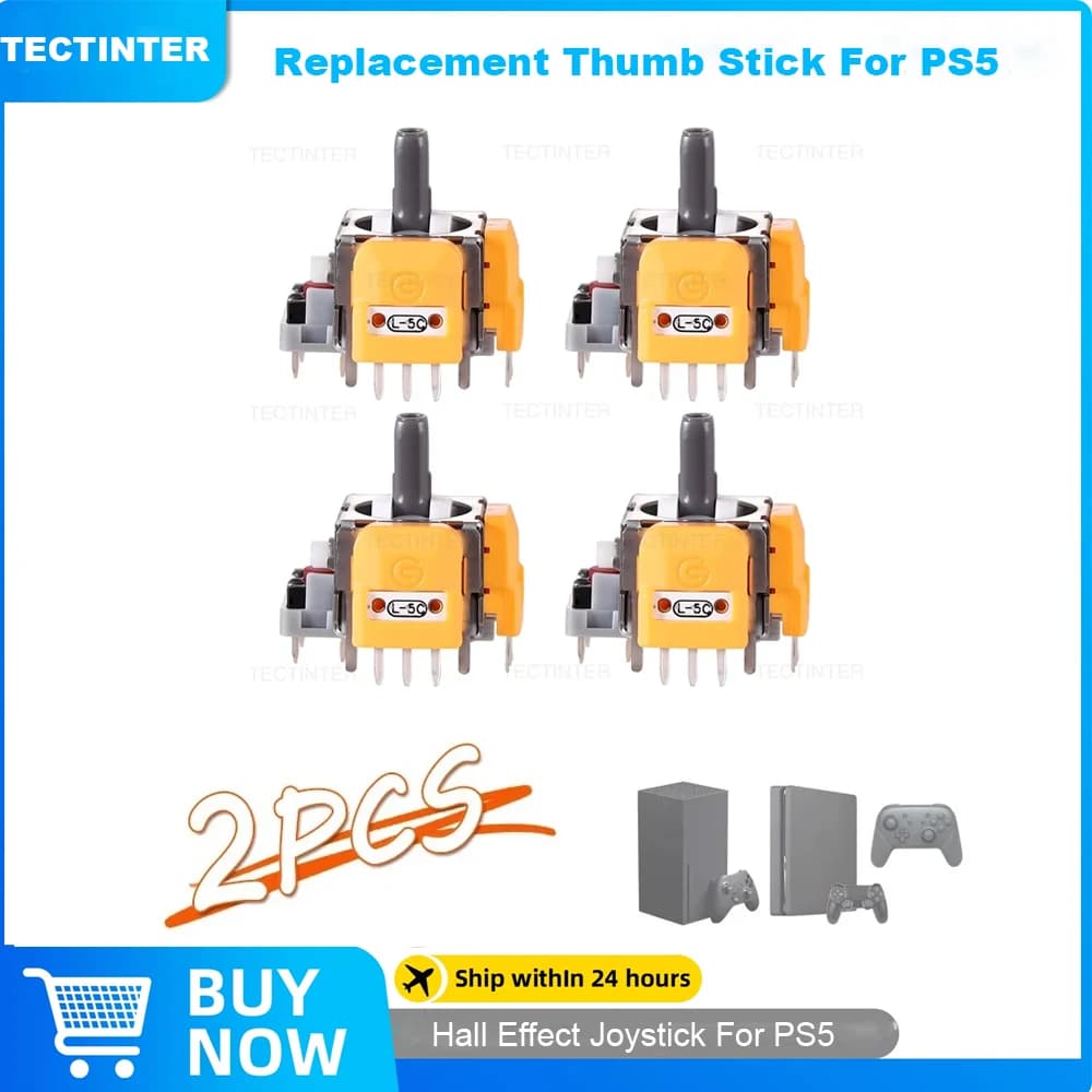 Joystick di ricambio con sensore ad effetto Hall per controller PS5, stick analogico 3D per Playstation 5, parti di ricambio e accessori per gamepad.