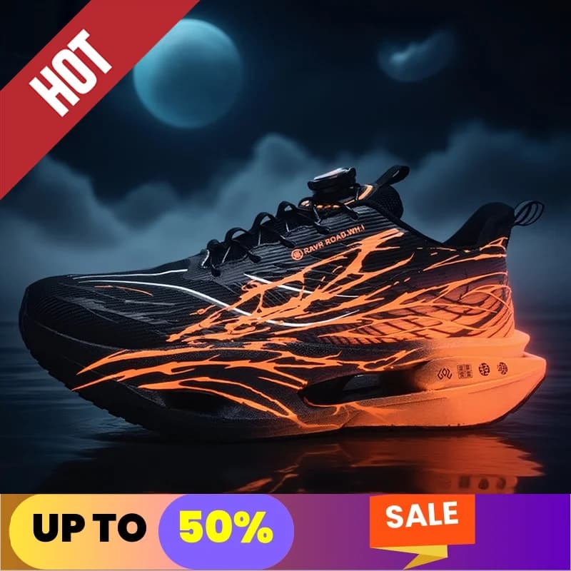 Scarpe da corsa fitness fluorescenti CarbonBoard Marathon Uomo Sport Casual Leggero Donna Comodo sneaker antiscivolo atletica