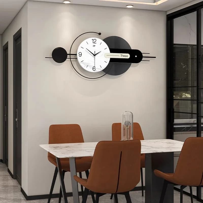 Minimalist Design Wall Clocks Aesthetic Silent Design Nordic Clock Wall Living Room Digital Reloj De Pared Ornaments Home Decor