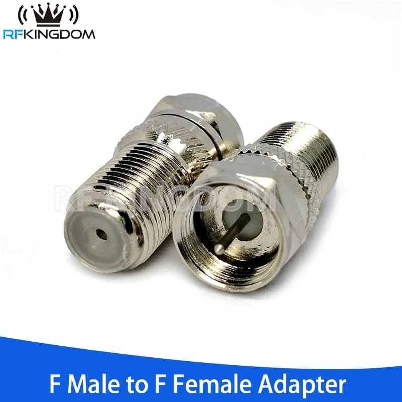 Adattatore F tipo maschio a F femmina connettore coassiale RF dritto telecamera CCTV