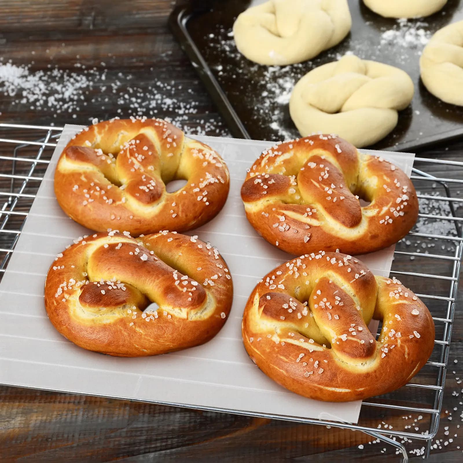 50 Fogli di Carta da Forno Antiaderente Assorbente per Friggitrice ad Aria, Rivestimento per Forno, Fodere per Cestelli, Accessori per Cucina