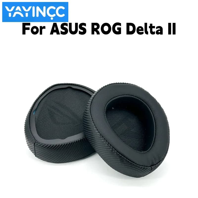 Cuscinetti auricolari di ricambio in pelle proteica/rete traspirante/gel di ghiaccio per cuffie wireless ASUS ROG Delta II - Ricambi per la riparazione delle cuffie
