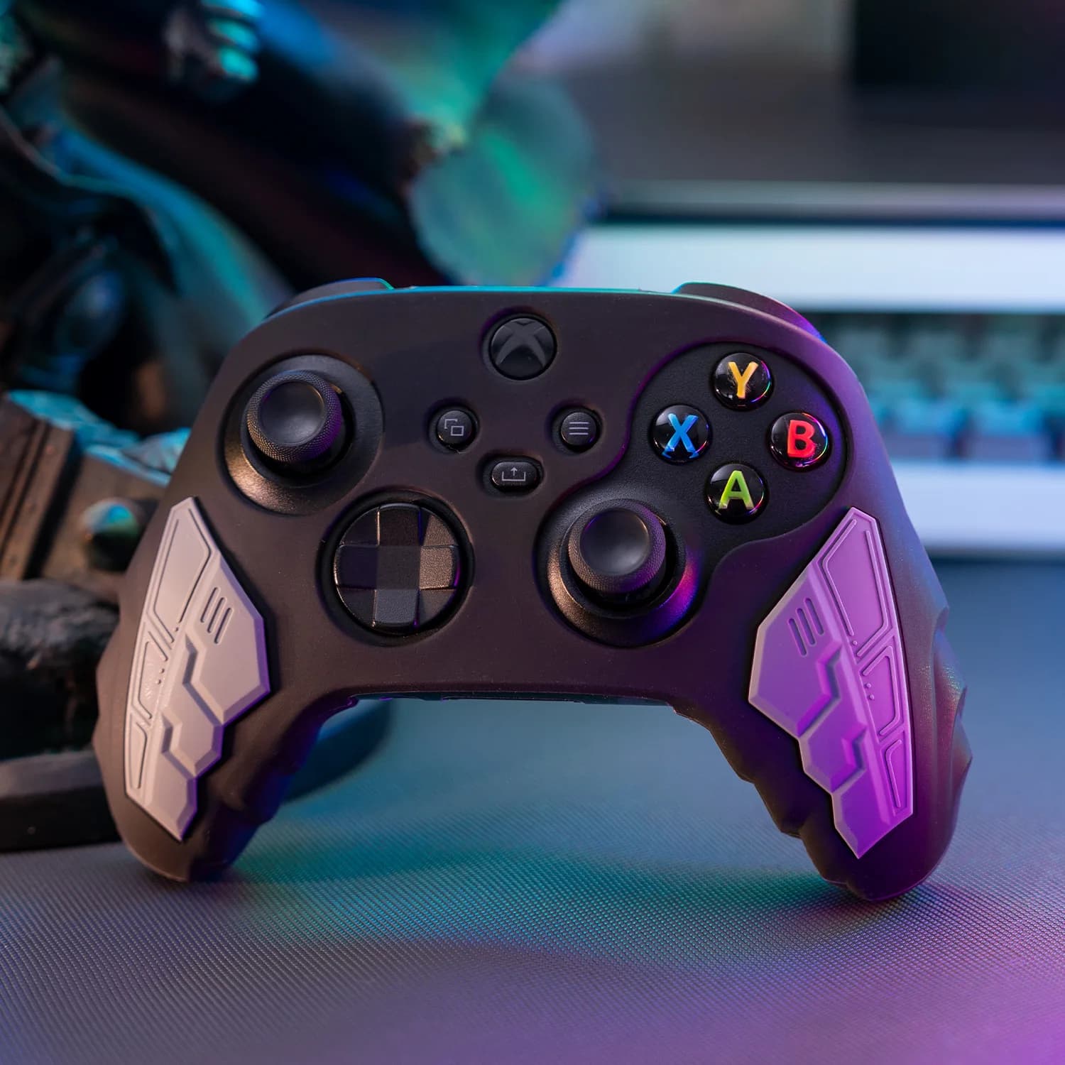 Nuova pelle adesiva protettiva morbida in silicone per controller di gioco Xbox Series X/S XSX XSS Custodia protettiva Thumb Stick Grip Cap Cover