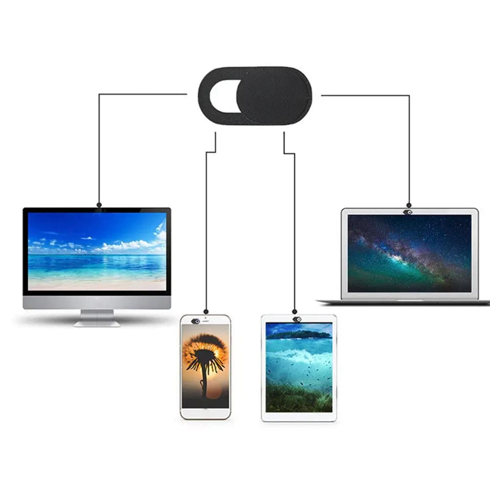 6 Pezzi Copri Webcam Ultra Sottili in Plastica con Slider per Laptop, Smartphone, Computer, Tablet - Protezione della Privacy per la Telecamera Web