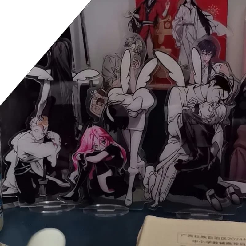 Set di 3 Statuette Alien Stage in Acrilico, Mizi Sua Till Ivan Hyuna Luka, Action Figure Ornamentali, Modellini da Scrivania