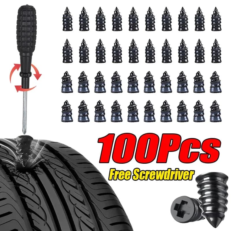 10-100 pezzi auto moto vuoto riparazione pneumatici chiodi camion scooter bici riparazione foratura pneumatici strumenti Tubeless accessori per pneumatici auto