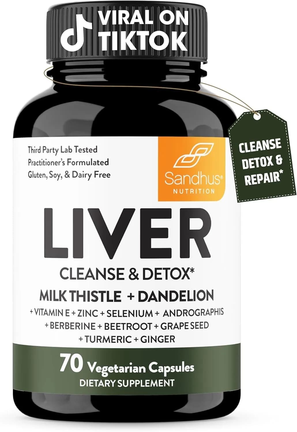 Detoxifying and repairer support for liver cleansing, herbal supplement for liver health, natural energy